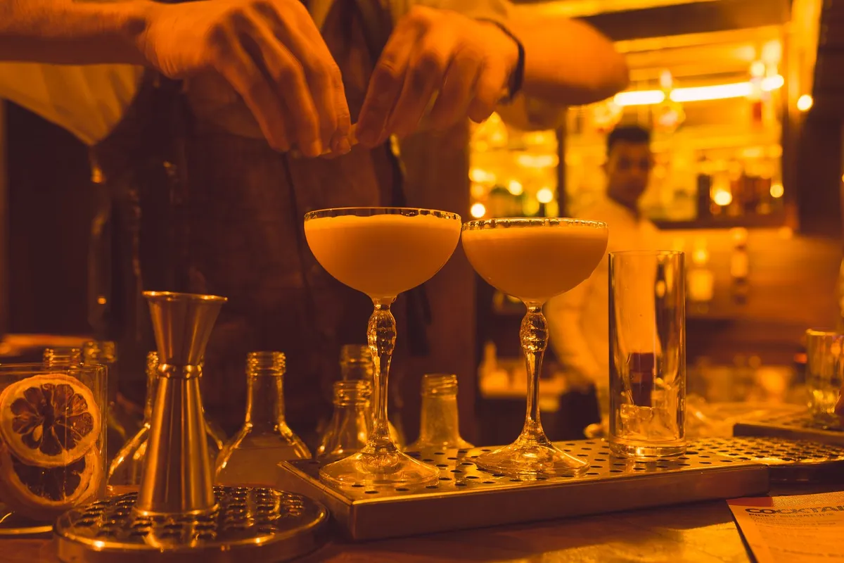 The bar at La Cale